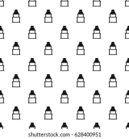 BBQ grill pattern seamless in simple style vector illustration