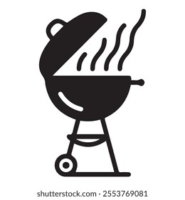 bbq grill stand vector. grilling spoon. simple. Eps 10