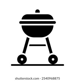 BBQ Grill symbol icon color editable