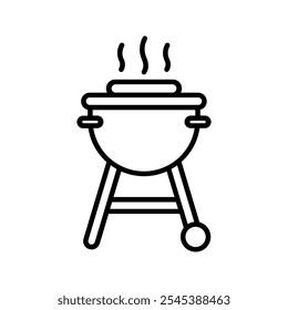 BBQ Grill symbol icon color editable