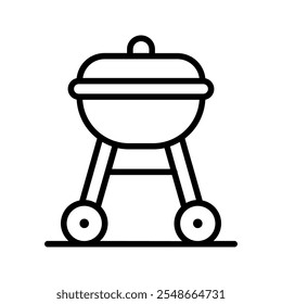 BBQ Grill symbol icon color editable