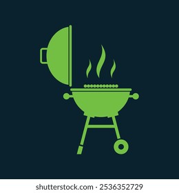 BBQ Grill trendy artwork handsome abstract vector illustration colorful applicable design.eps