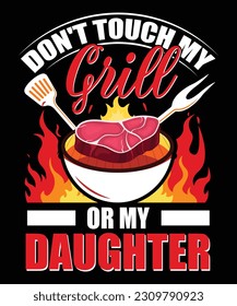 Grill-T-Shirt, BBQ-T-Shirt, BBQ-Lover-T-Shirt