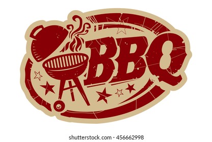 BBQ Grill vector icon