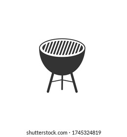 BBQ Grill Vector Icon Design