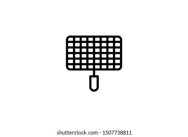Bbq grill vector icon isolated simple design  on white background