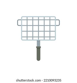 Bbq handle net icon. Flat illustration of Bbq handle net vector icon isolated on white background