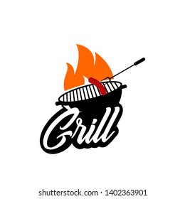 BBQ HOT GRILL LOGO  IDEAS