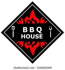 BBQ house logo