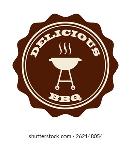 bbq icon design, vector illustration eps10 graphic 