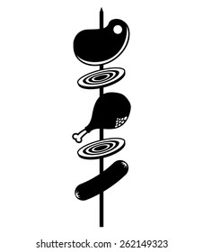 bbq icon design, vector illustration eps10 graphic 