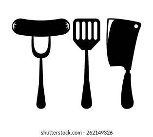 bbq icon design, vector illustration eps10 graphic 