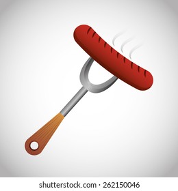 bbq icon design, vector illustration eps10 graphic 