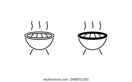 Bbq icon design with white background stock illustration