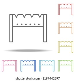BBQ icon. Elements of Camping in multi colored icons. Simple icon for websites, web design, mobile app, info graphics