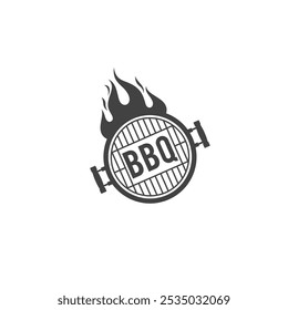 BBQ icon flat vector design