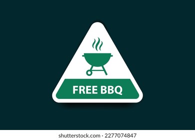 bbq icon and green color bbq graphics design