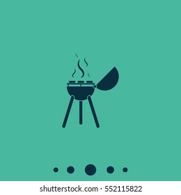 BBQ icon. Grill illustration.