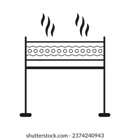 BBQ icon. Grill sign. Barbecue symbol. Vector illustration. EPS 10.