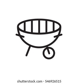 bbq icon illustration isolated vector sign symbol