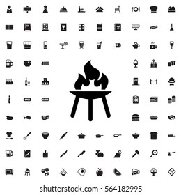 bbq icon illustration isolated vector sign symbol