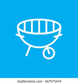bbq icon illustration isolated vector sign symbol