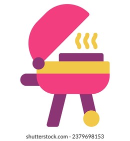 BBQ Icon illustration, for uiux, web, app, infographic, etc