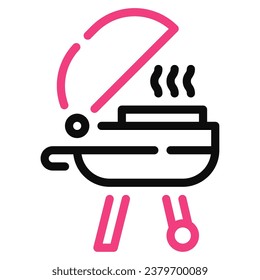 BBQ-Icon-Illustration für Uiux, Web, App, Infografik usw.
