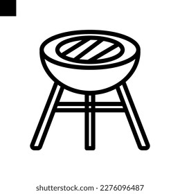 bbq icon line style vector