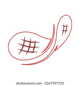 Design-Illustration des BBQ-Icons