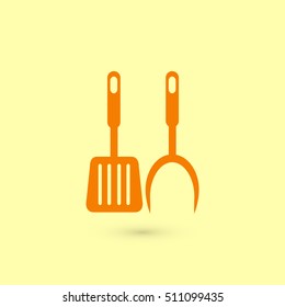 bbq icon vector, flat design best vector icon