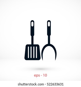 bbq icon vector, flat design best vector icon