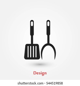 bbq icon vector, flat design best vector icon