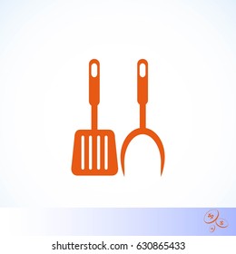 bbq icon vector, flat design best vector icon