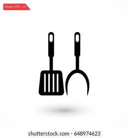 bbq icon vector, flat design best vector icon