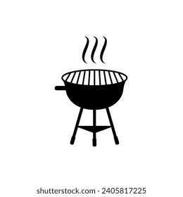 BBQ icon vector. Grill illustration sign. Picnic symbol or logo.