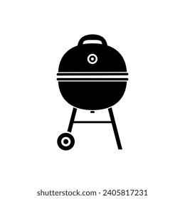 BBQ icon vector. Grill illustration sign. Picnic symbol or logo.