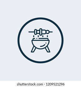 Bbq icon. Vector illustration