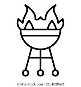 BBQ icon vector image. Can also be used for web apps, mobile apps and print media.