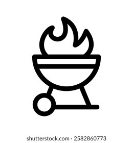 Bbq Icon Vector Symbol Design Illustration