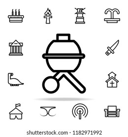 B-B-Q icon. web icons universal set for web and mobile