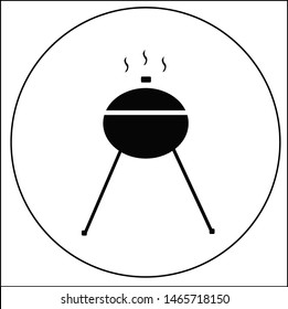 BBQ icons drawing in vector