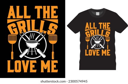 BBQ illustration vector typography t-shirt design Perfect for print Template. BBQ grill, BBQ food, meet, beef, grilling Typography vector t shirt design ready for print poster banner cooking design.