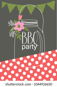 BBQ invitation card