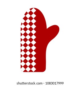 Bbq kitchen glove icon