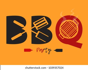 BBQ Logo Design Vector Or Banners Graphic