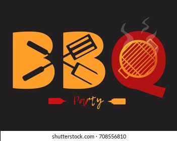 BBQ logo design vector or banners graphic