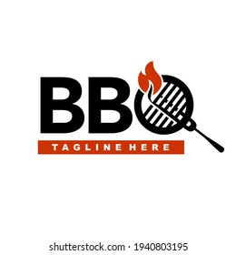 BBQ Logo BBQ Letter and Symbol