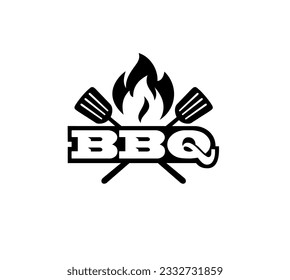 bbq logo template design creative
