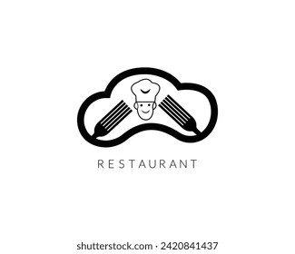 bbq logo template in white background.